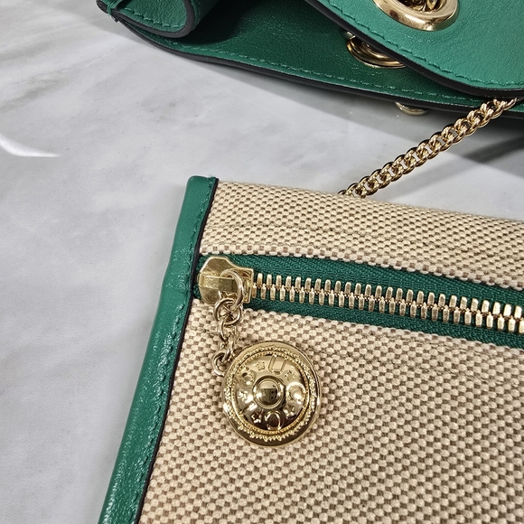 🔥Limited Edition🔥Gucci Rajah Green and Beige Tote Bag - Picture 10 of 13